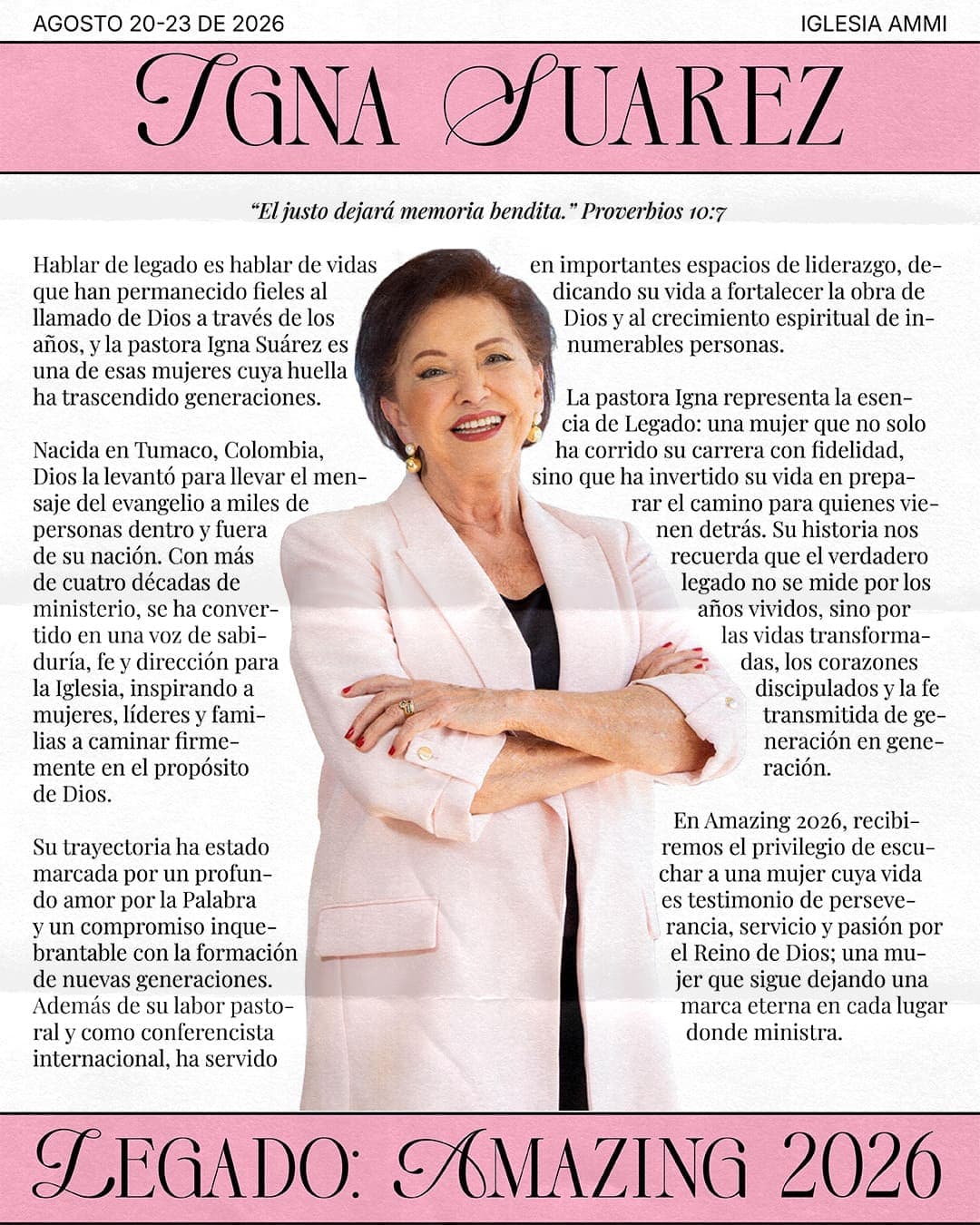 Igna Suárez — Legado: Amazing 2026