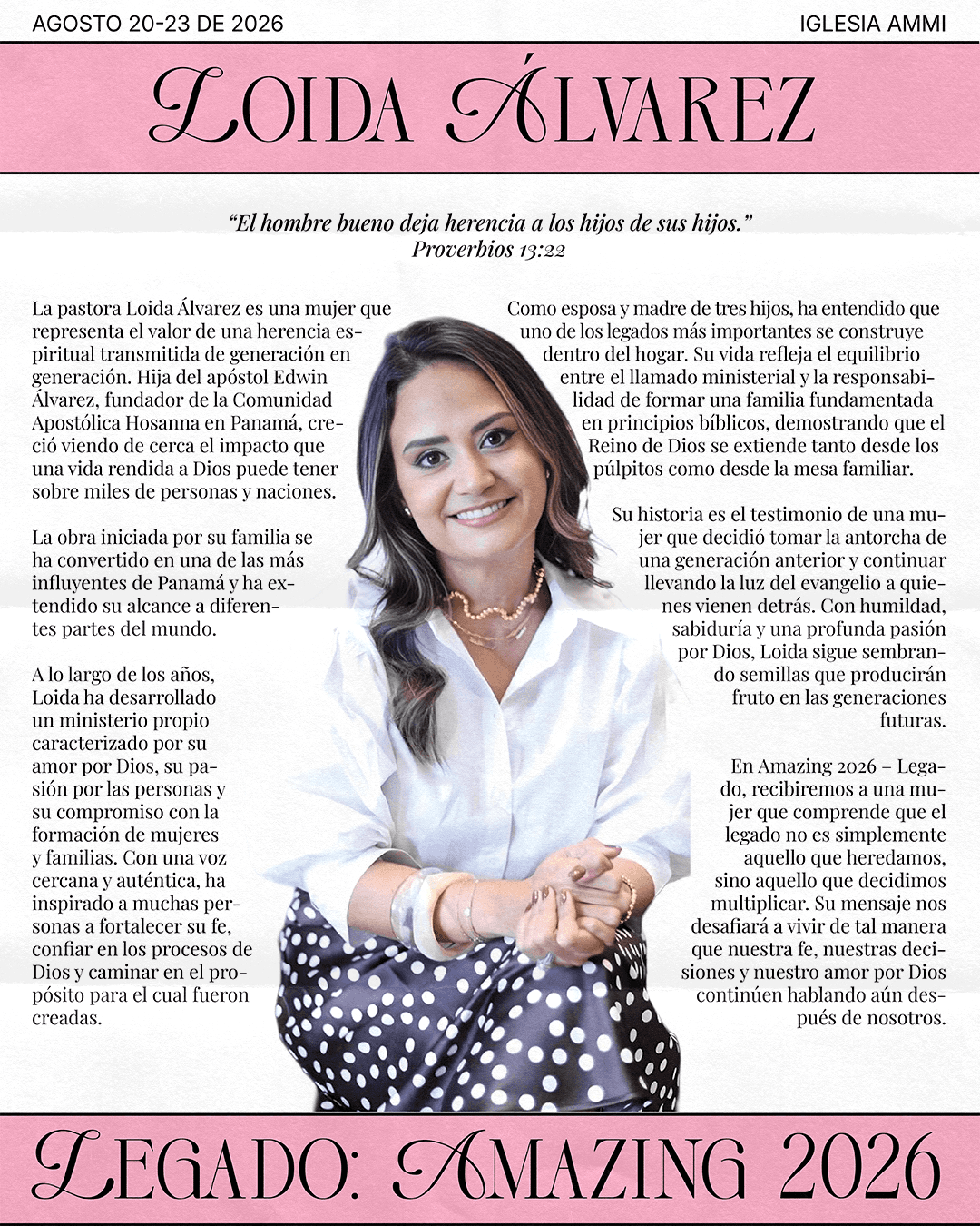 Loida Álvarez — Legado: Amazing 2026