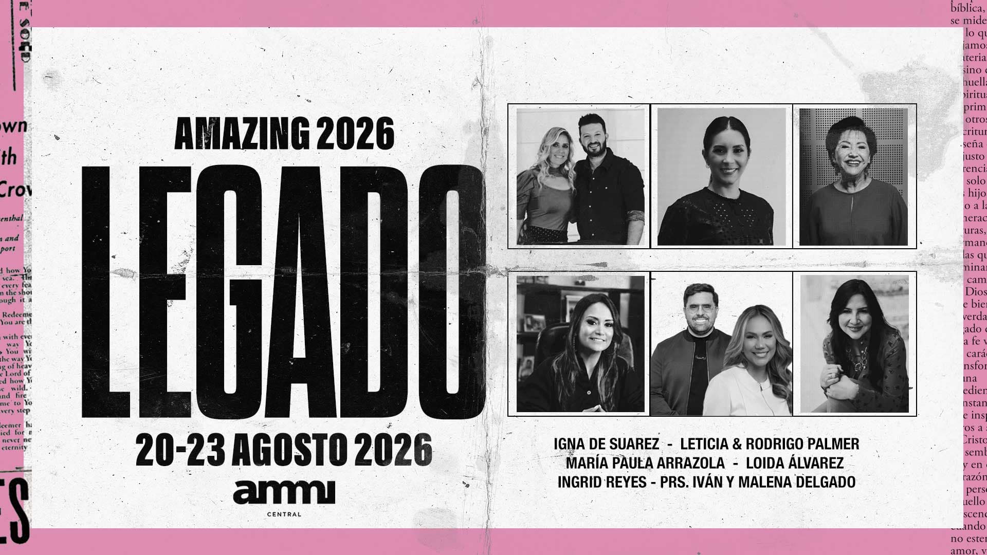 Amazing 2026 — LEGADO · 20–23 de agosto de 2026